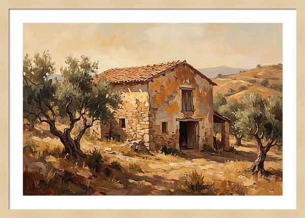 Weathered Barn In The Mediterranean