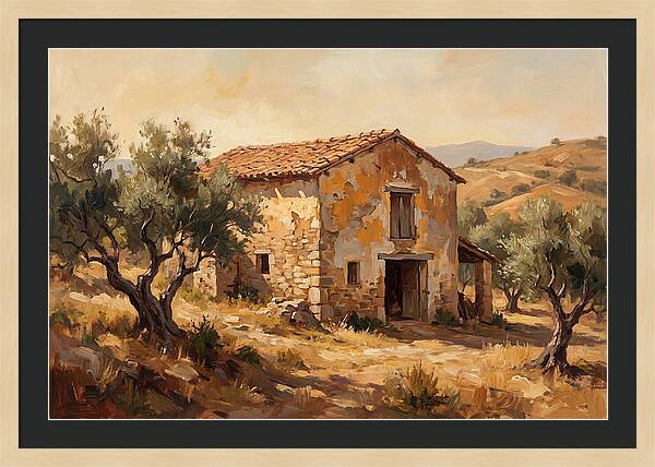 Weathered Barn In The Mediterranean