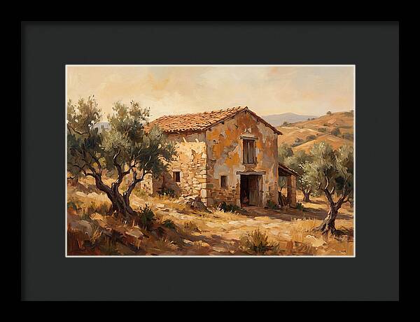 Weathered Barn In The Mediterranean