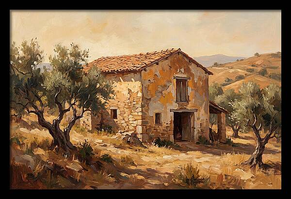 Weathered Barn In The Mediterranean