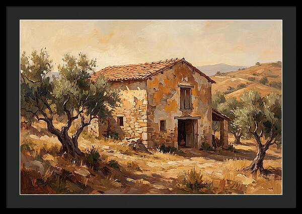 Weathered Barn In The Mediterranean