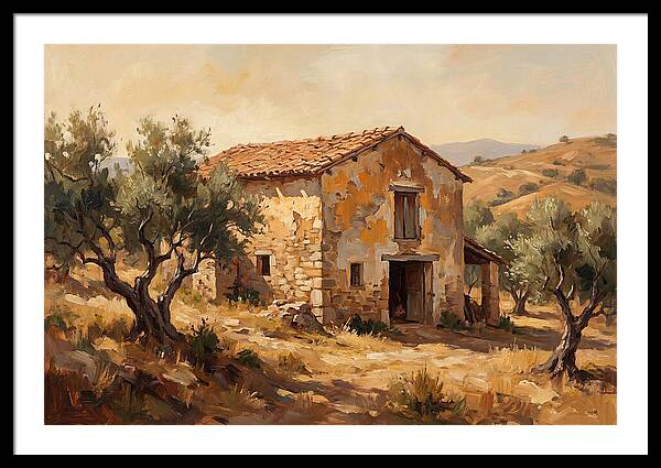 Weathered Barn In The Mediterranean