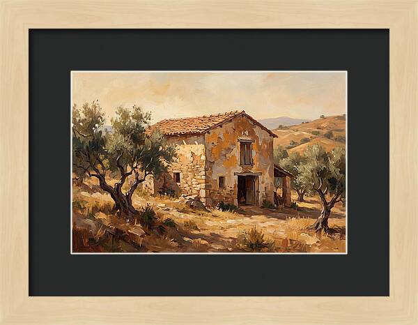 Weathered Barn In The Mediterranean