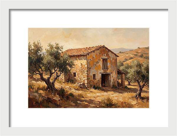Weathered Barn In The Mediterranean