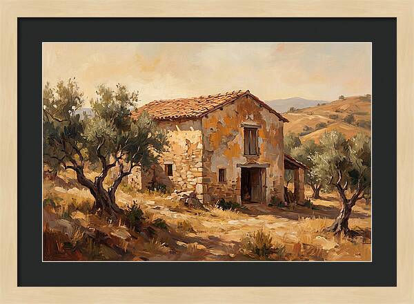 Weathered Barn In The Mediterranean