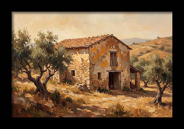 Weathered Barn In The Mediterranean