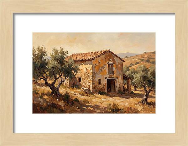 Weathered Barn In The Mediterranean