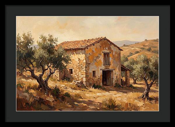 Weathered Barn In The Mediterranean