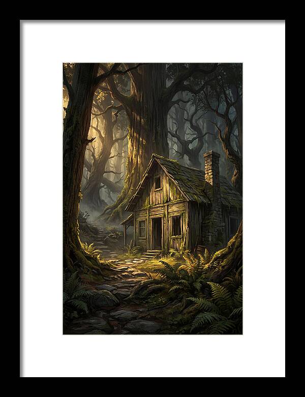 Weathered Cabin In The Woods