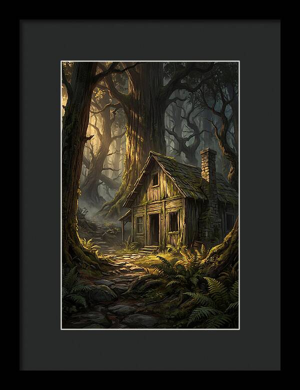Weathered Cabin In The Woods