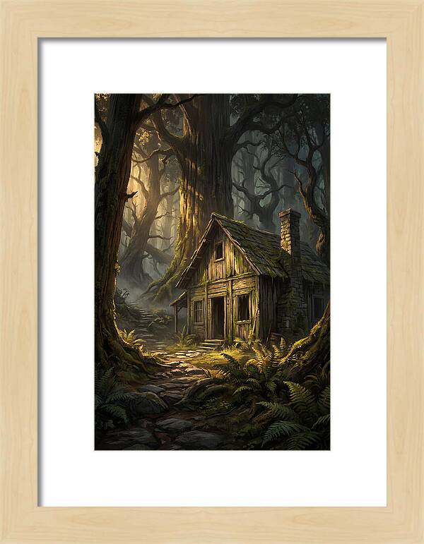 Weathered Cabin In The Woods