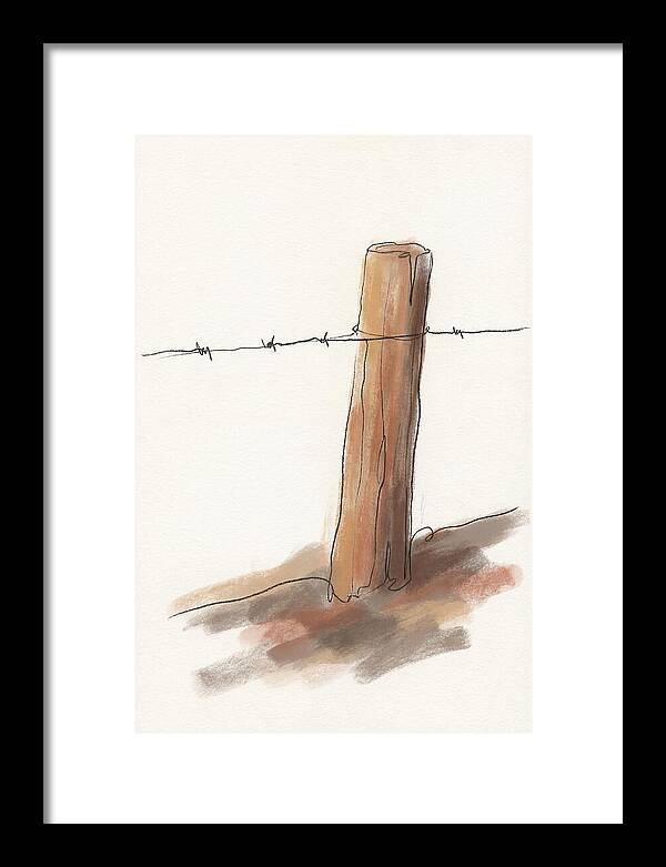 Weathered Fence Post