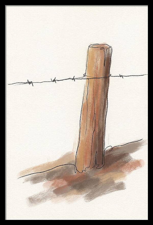 Weathered Fence Post