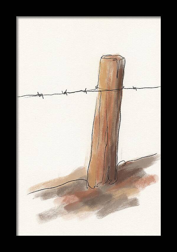 Weathered Fence Post