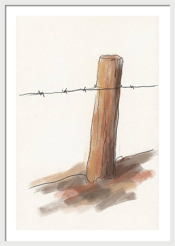 Weathered Fence Post
