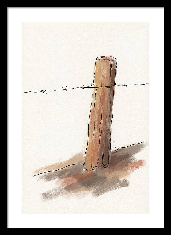 Weathered Fence Post