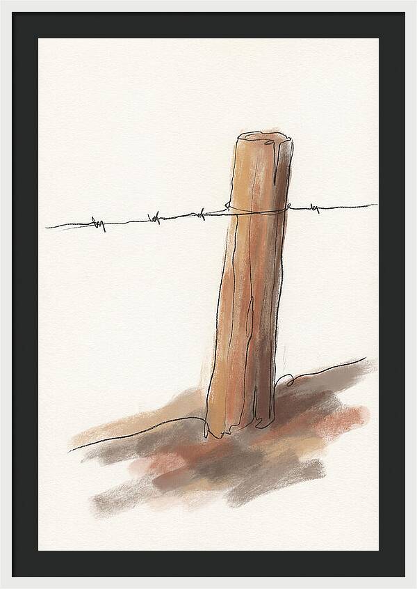 Weathered Fence Post