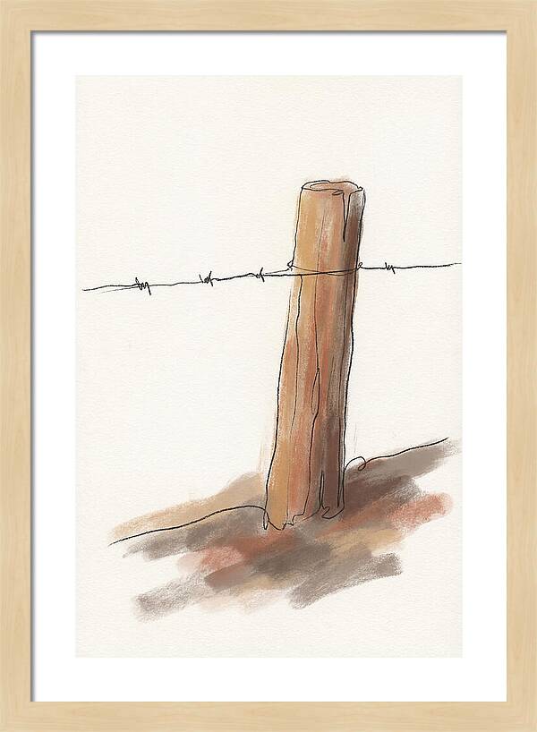 Weathered Fence Post