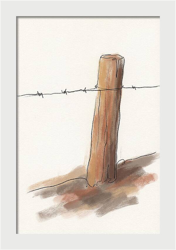 Weathered Fence Post
