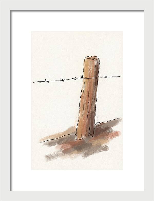 Weathered Fence Post