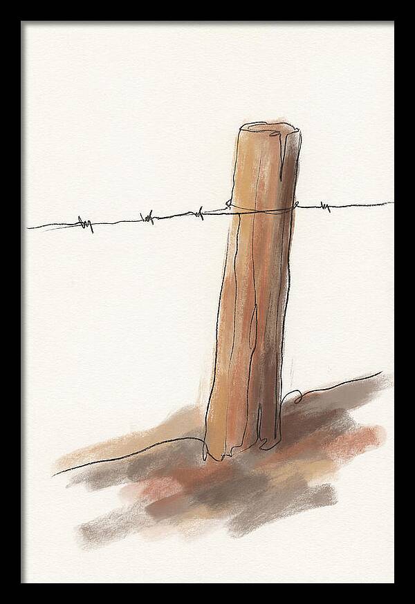Weathered Fence Post