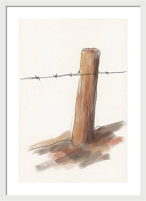 Weathered Fence Post