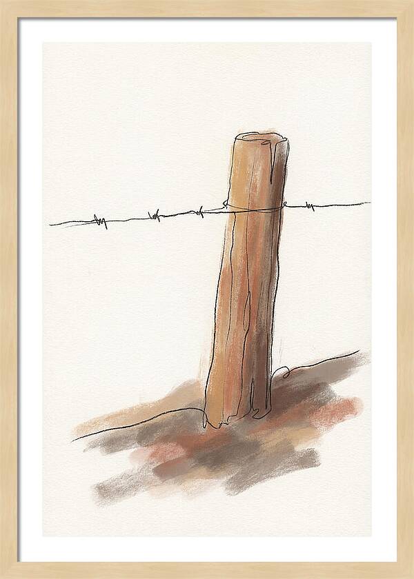 Weathered Fence Post