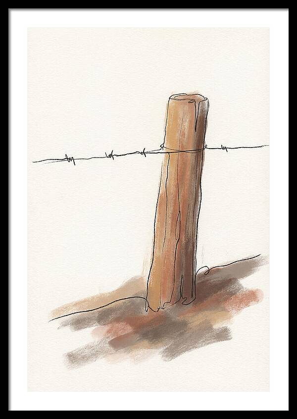 Weathered Fence Post