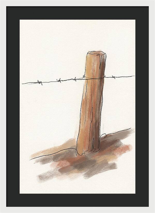 Weathered Fence Post
