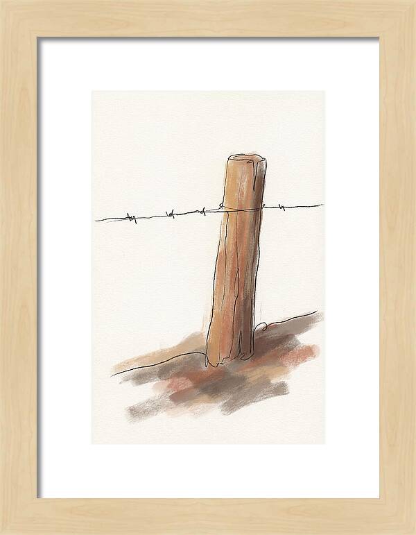 Weathered Fence Post