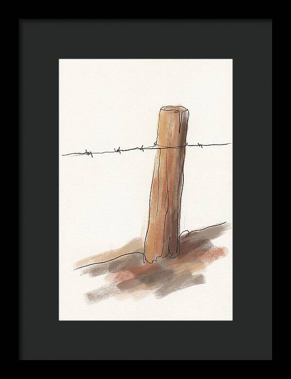Weathered Fence Post