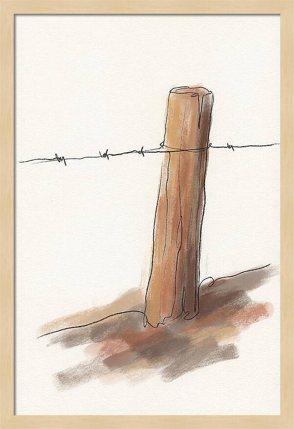 Weathered Fence Post