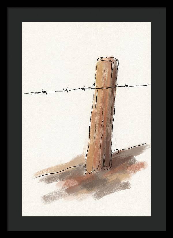 Weathered Fence Post