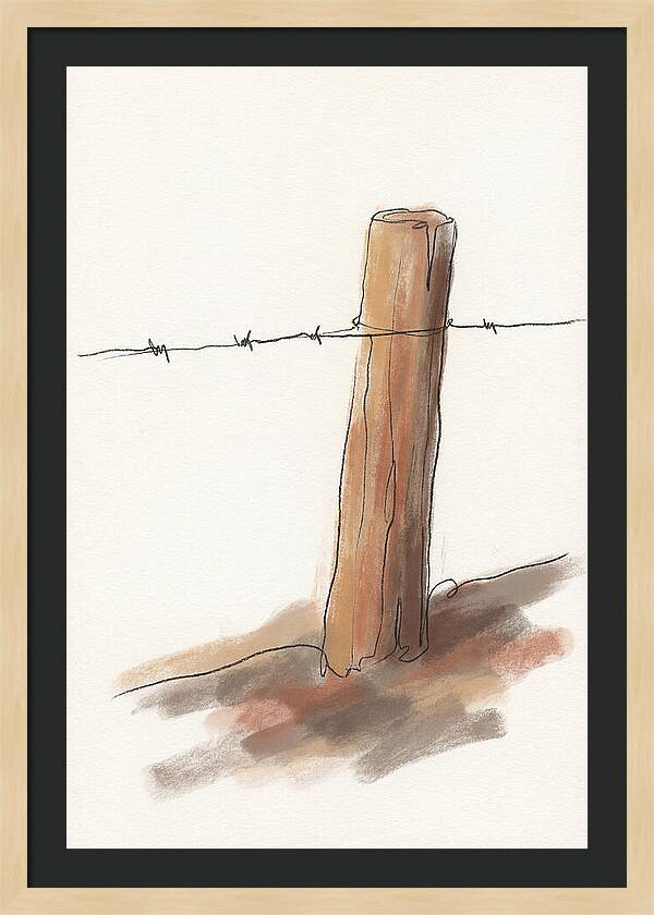 Weathered Fence Post