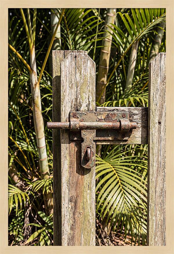 Weathered Gate Latch