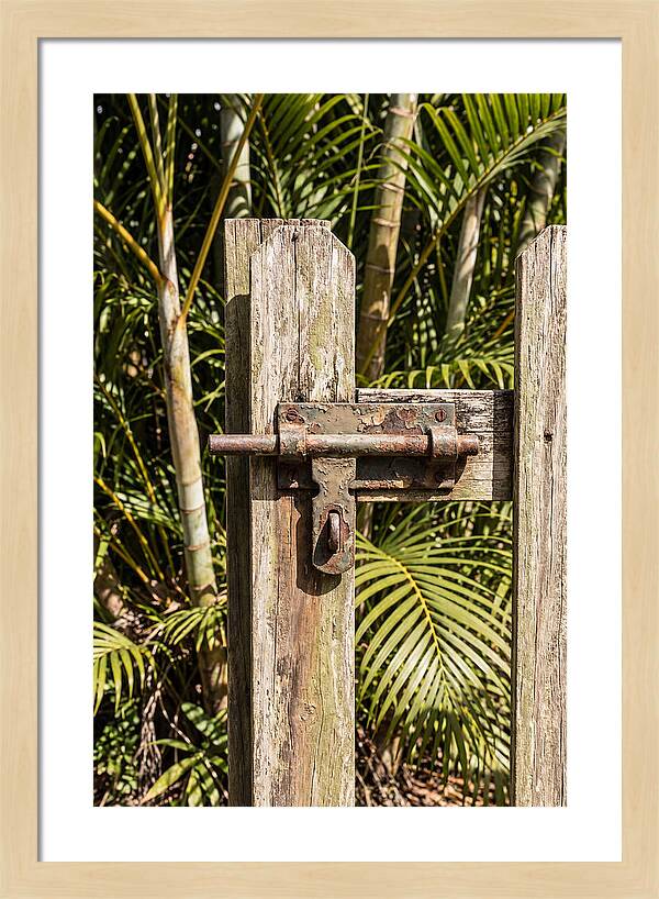 Weathered Gate Latch