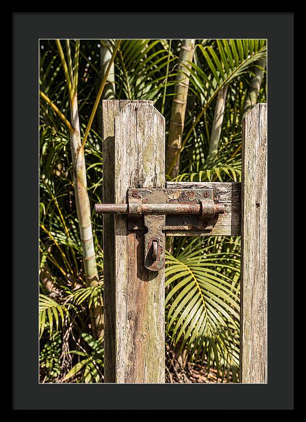 Weathered Gate Latch