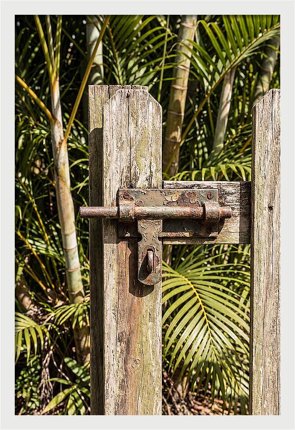 Weathered Gate Latch
