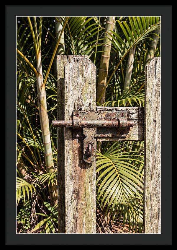 Weathered Gate Latch