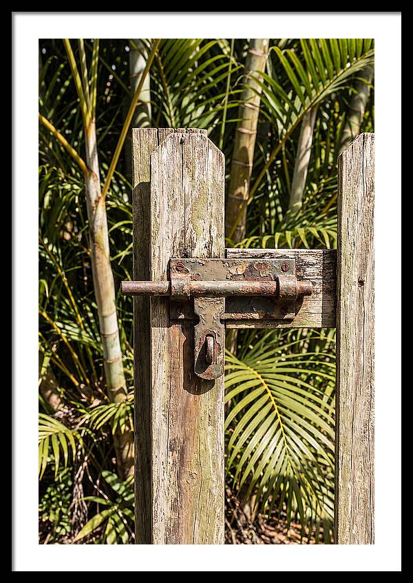 Weathered Gate Latch