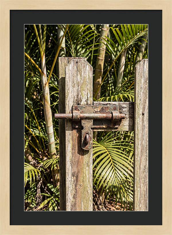 Weathered Gate Latch