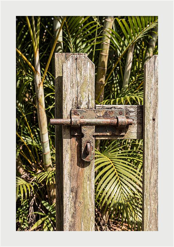 Weathered Gate Latch