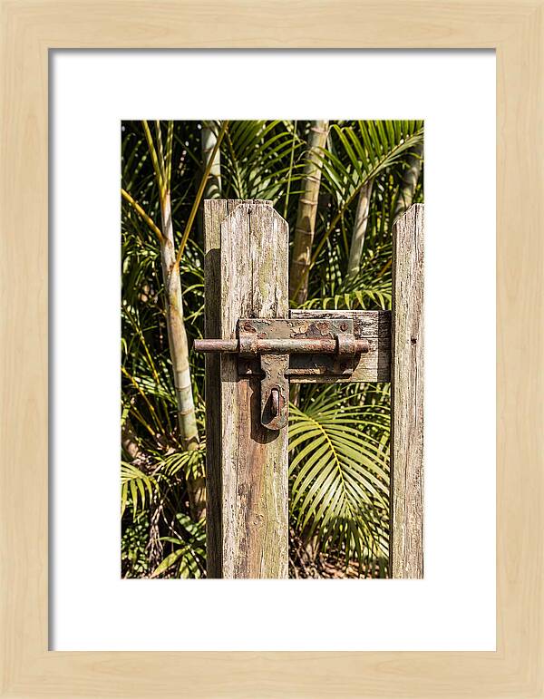 Weathered Gate Latch