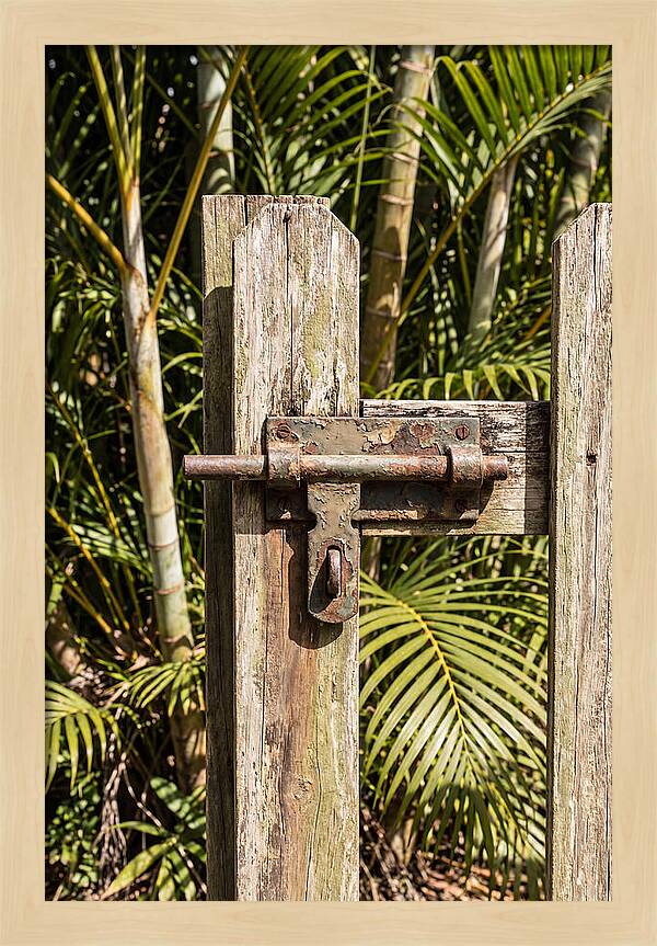 Weathered Gate Latch