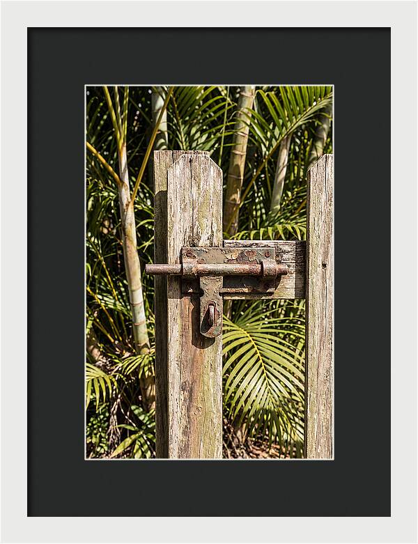 Weathered Gate Latch