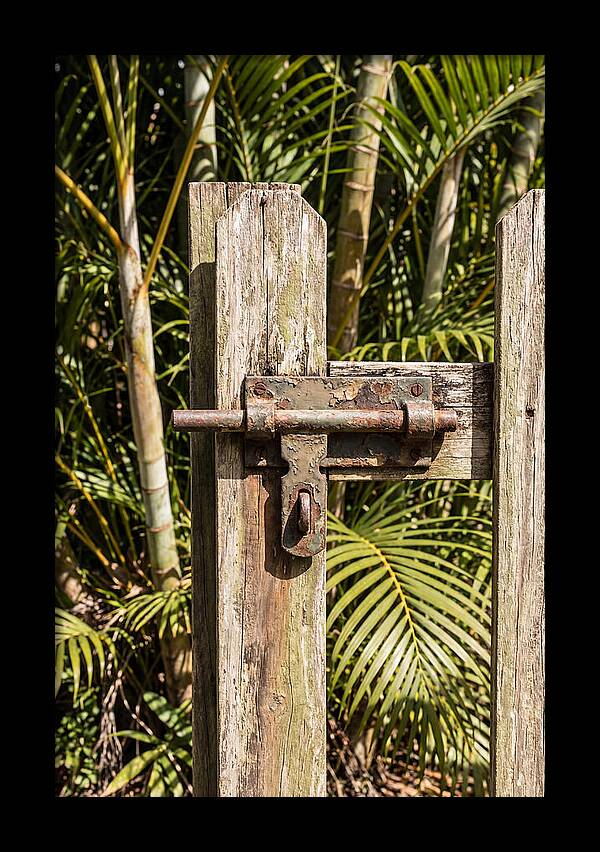 Weathered Gate Latch