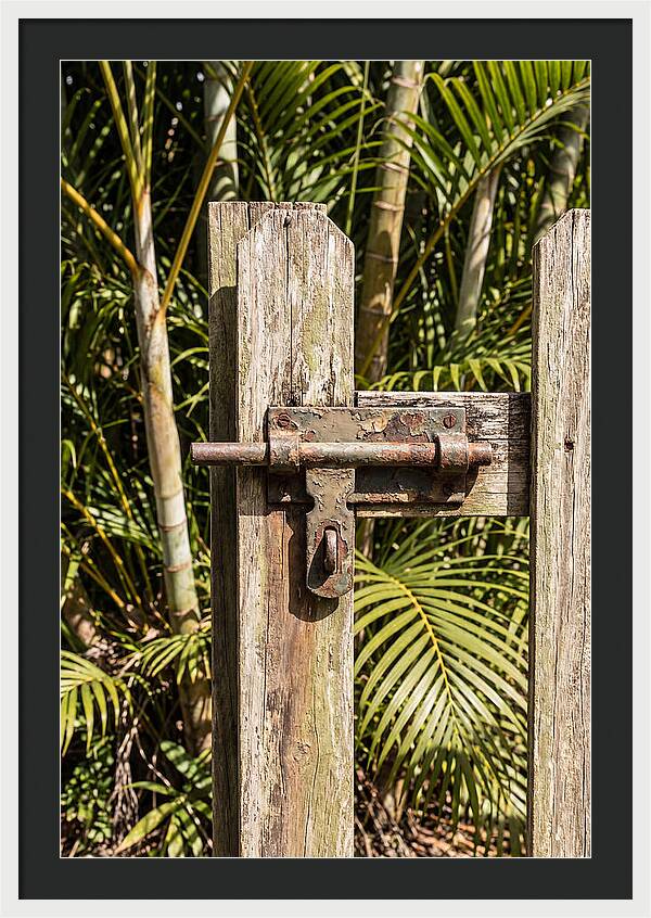 Weathered Gate Latch