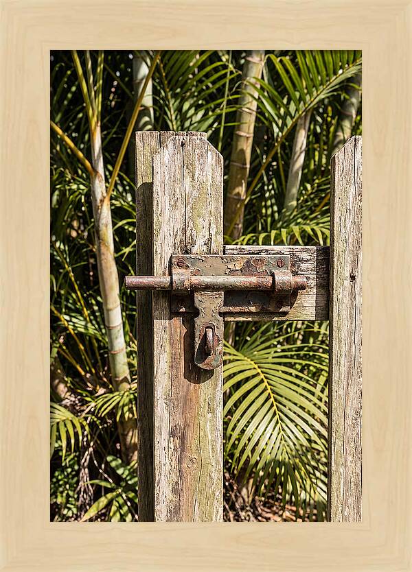 Weathered Gate Latch