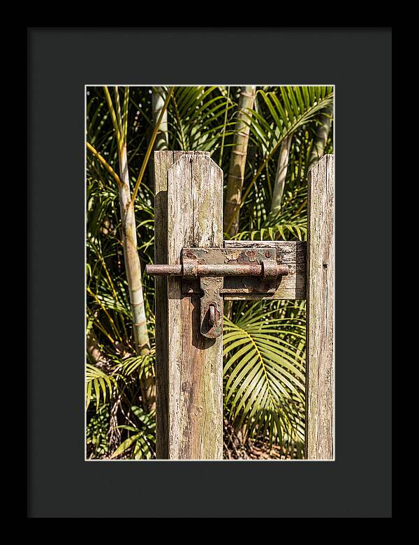 Weathered Gate Latch