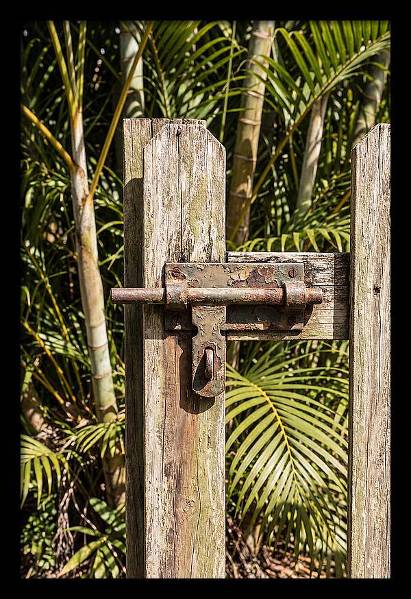 Weathered Gate Latch